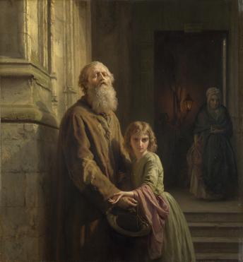 Josephus Laurentius Dyckmans The Blind Beggar oil painting picture